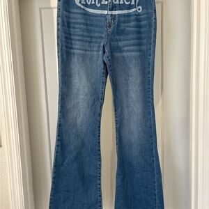 Von Dutch Flare Jeans in Classic Blue